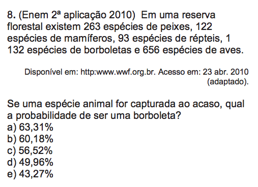 Revisão ENEM > Matemática > Mega Sena: Um estudo de Probabilidades e  Análise Combinatória